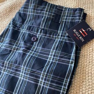 Mens Bugle Boy Blue Plaid Shorts 40